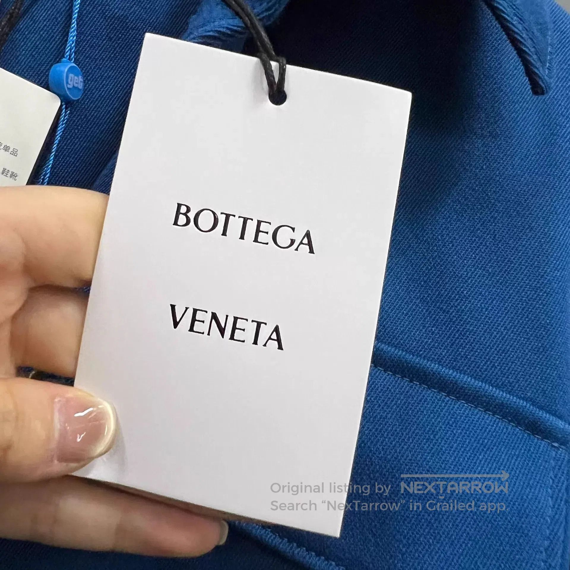 Bottega Veneta Blue Button-Up Light Jacket with Chest Pockets. Size US XS / EU 42 / 0 - 5 Thumbnail