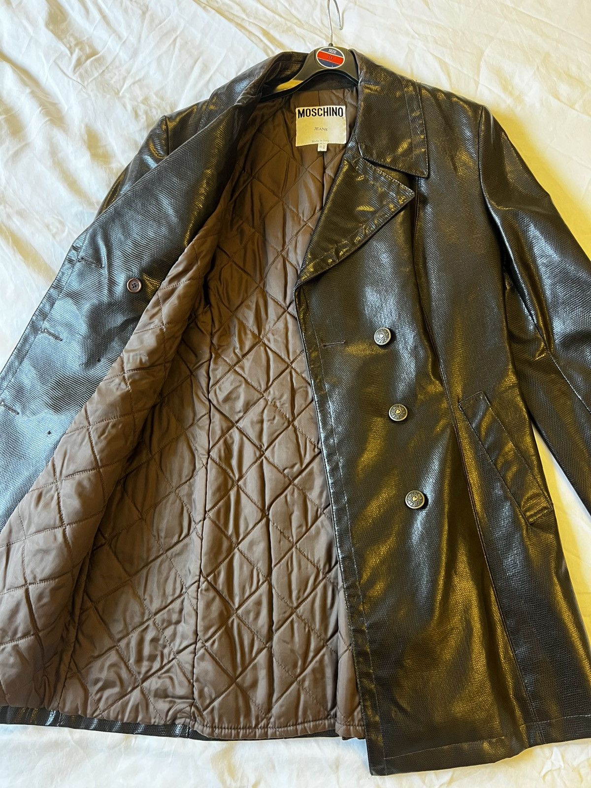 Moschino Moschino brown leather coat Size M / US 6-8 / IT 42-44 - 1 Thumbnail