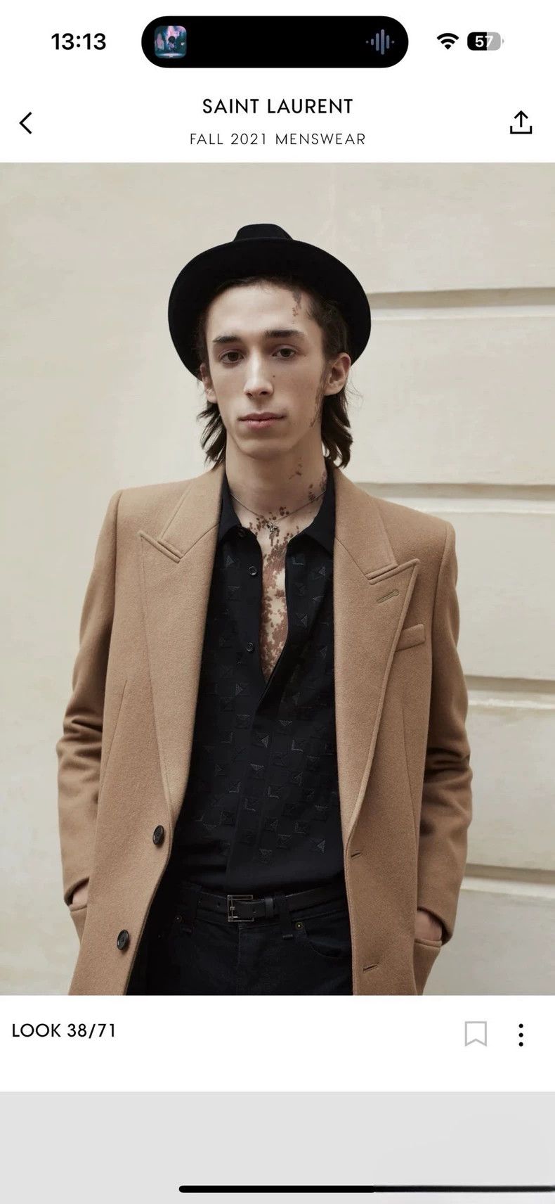 Saint Laurent Paris saint Laurent parisPoster cashmere double-breasted coat 25 Size US M / EU 48-50 / 2 - 8 Thumbnail