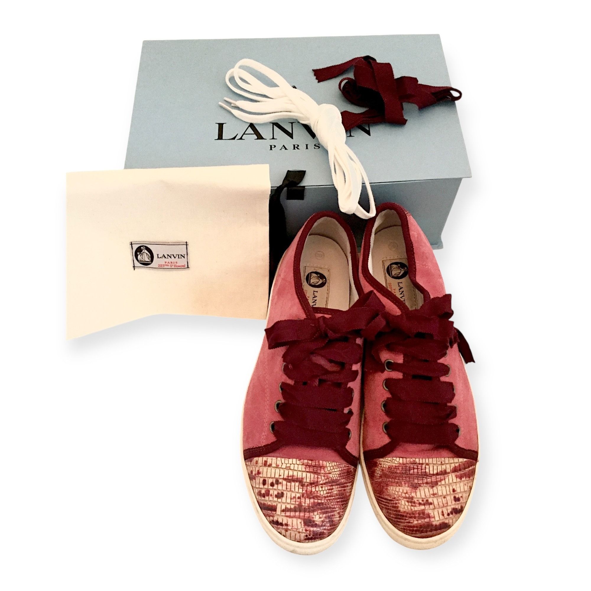 Lanvin Lanvin Paris Basket Basse Sneakers Alber Elbaz Era EU 39 Size US 9 / IT 39 - 1 Thumbnail