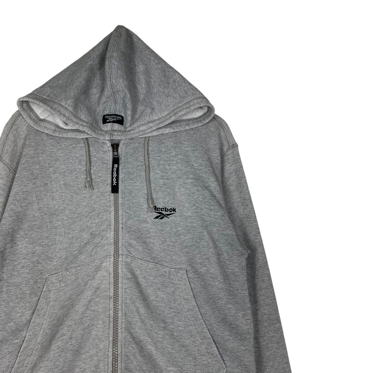 Reebok REEBOK Small Logo Zipper Hoodie Sweatshirt #1341-C60 Size US S / EU 44-46 / 1 - 5 Thumbnail