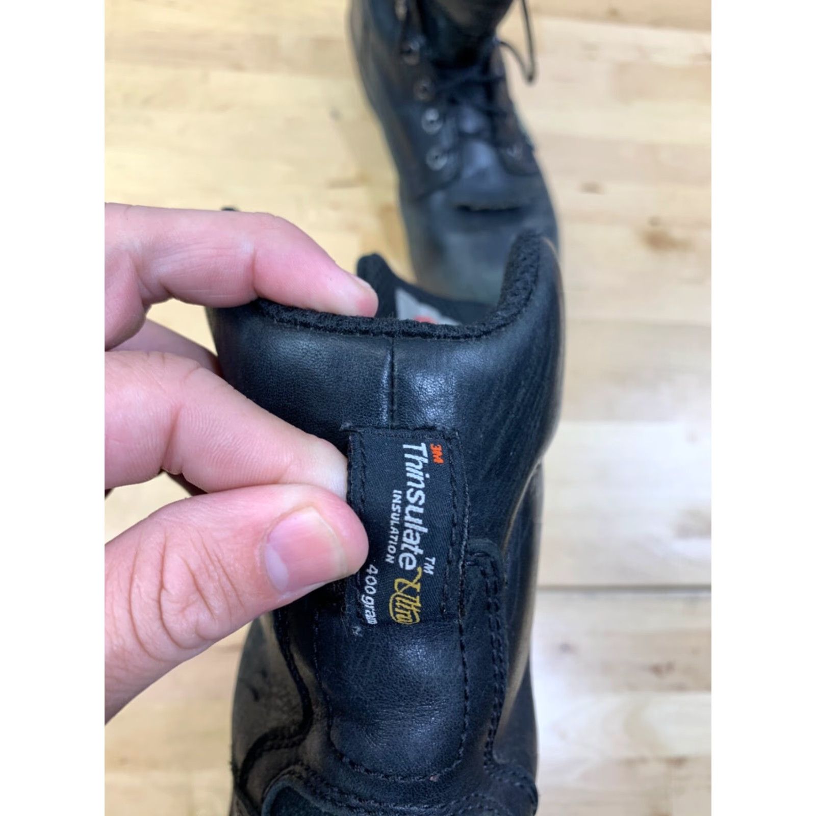 Vintage VINTAGE Wolverine Insulated Boots USA Safety Toe Oil Resistant Leather Combat Men 11.5US 10.5UK 44.5EU Black Lace Up Boots Mens Size US 11 / EU 44 - 5 Thumbnail