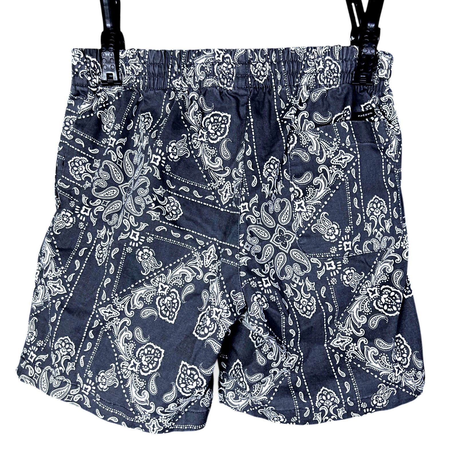 Pacsun PacSun Pacific Sunwear Men's Small 6.5" Gray Paisley Shorts Size US 30 / EU 46 - 4 Thumbnail