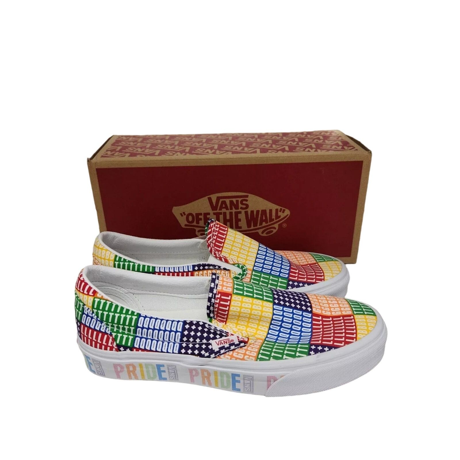 Vans Vans Classic Slip On Pride Multi True White Womens Size 7.5 Size US 7.5 / IT 37.5 - 2 Thumbnail