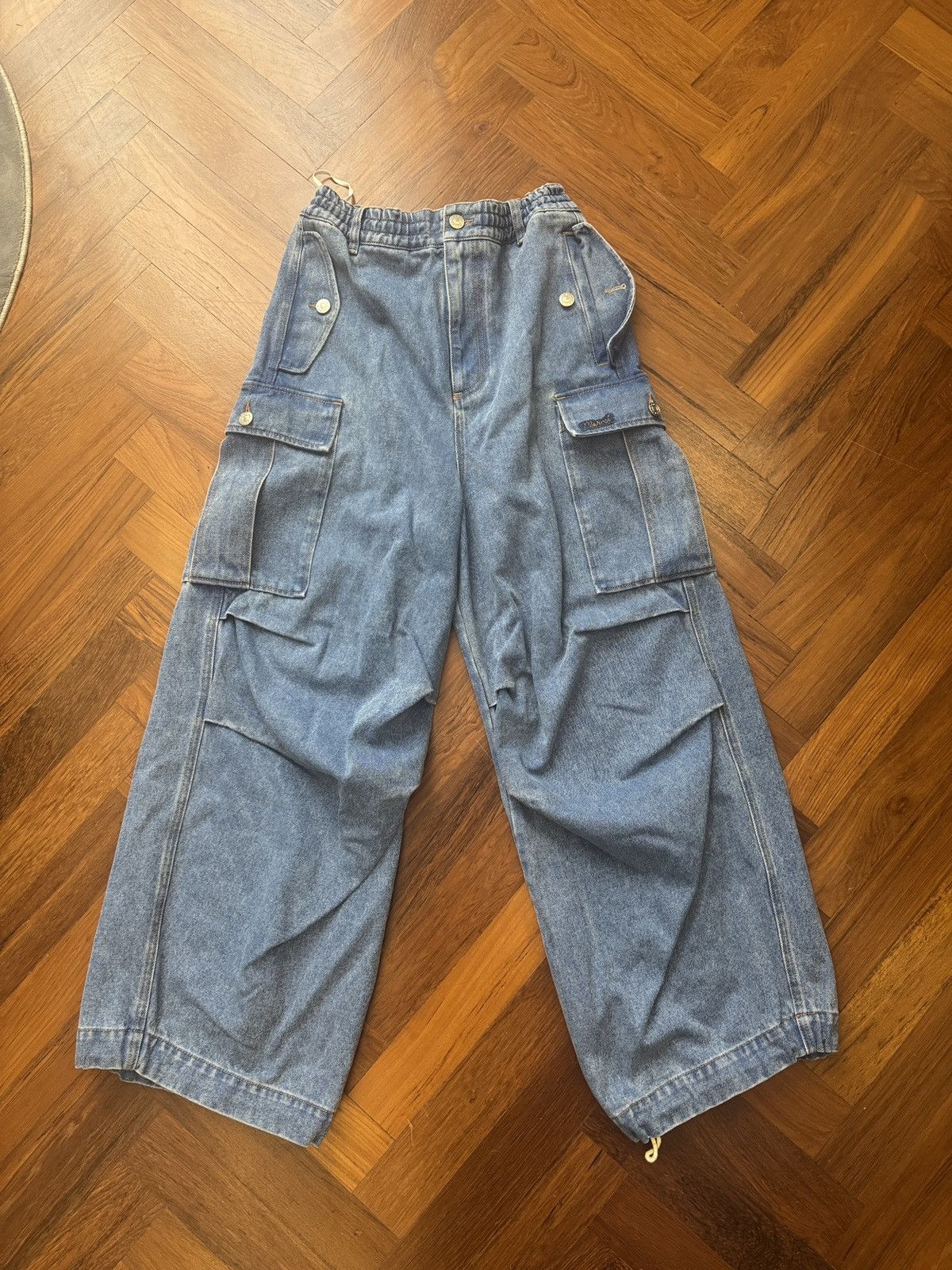 Marni Blue Denim Cargo Pants Size US 29 - 2 Thumbnail