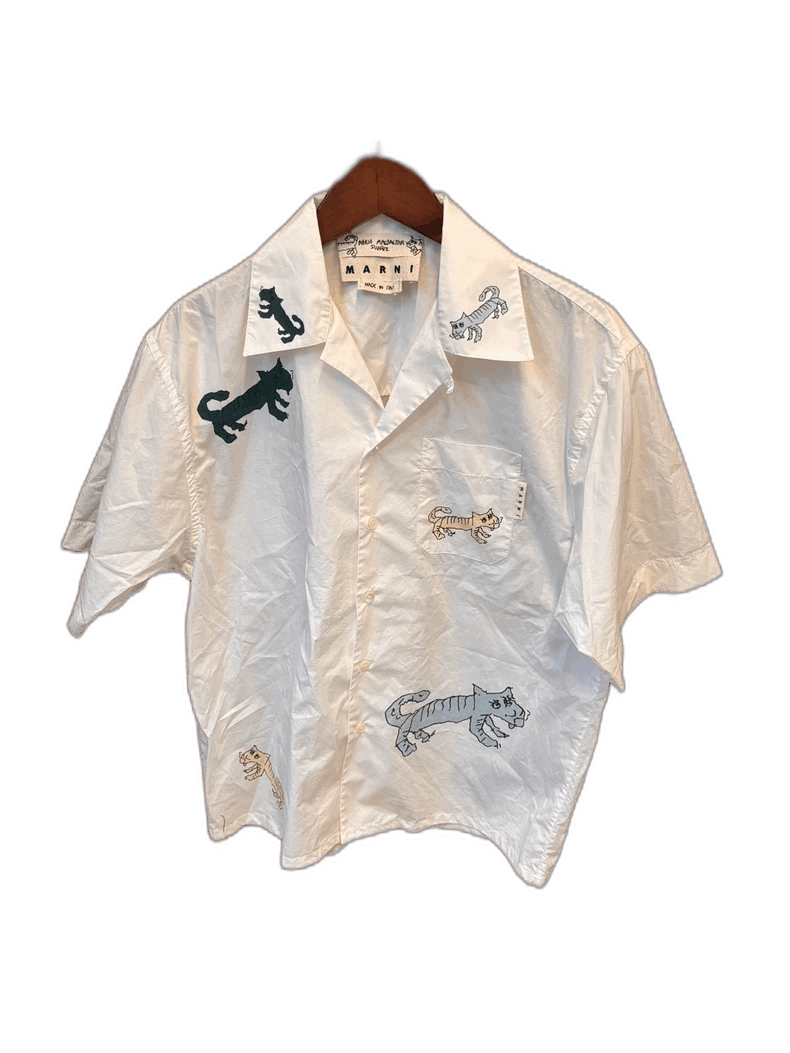 Marni Marni Limited Edition Men's Shirt with Cats Size US M / EU 48-50 / 2 - 1 Thumbnail