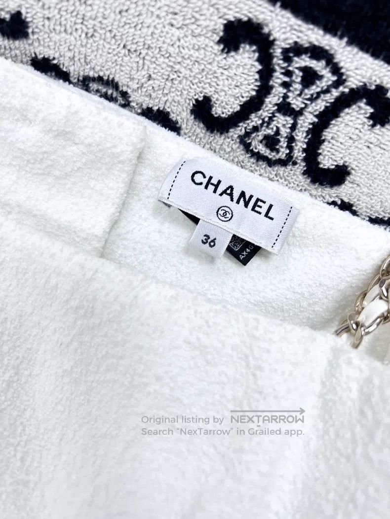 Chanel Chanel 22S black and white colour-block backless jumpsuit Size 24" / US 00 / IT 34 - 6 Thumbnail