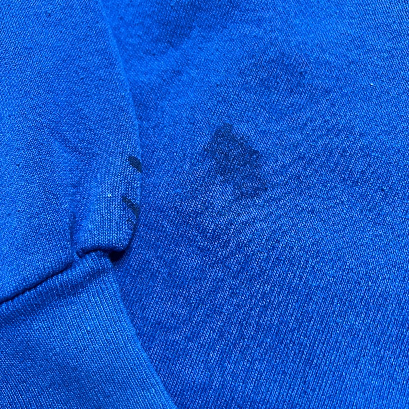 Jerzees Vintage 90s blue crewneck Sweater Sz L Emanuel Means Caring" Size US L / EU 52-54 / 3 - 11 Thumbnail