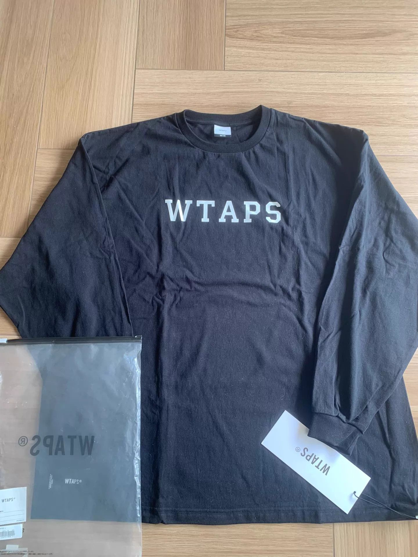 Wtaps WTAPS Logo Print Long Sleeve T-Shirt Men Size 4 Size US XL / EU 56 / 4 - 1 Thumbnail