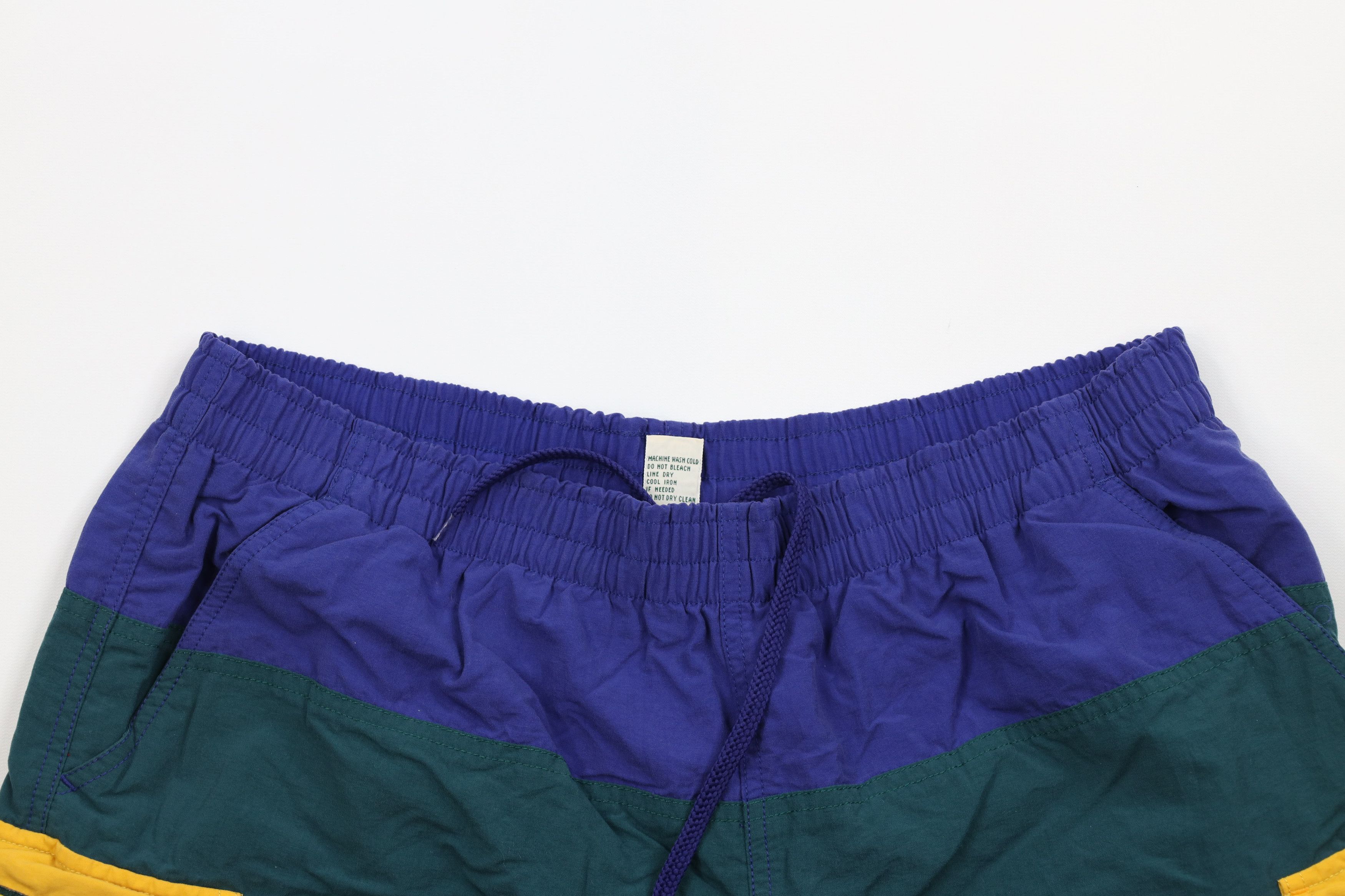 L.L. Bean × Vintage Vintage 90s LL Bean Out Rainbow Striped Lined Cargo Shorts Size US 34 / EU 50 - 2 Thumbnail