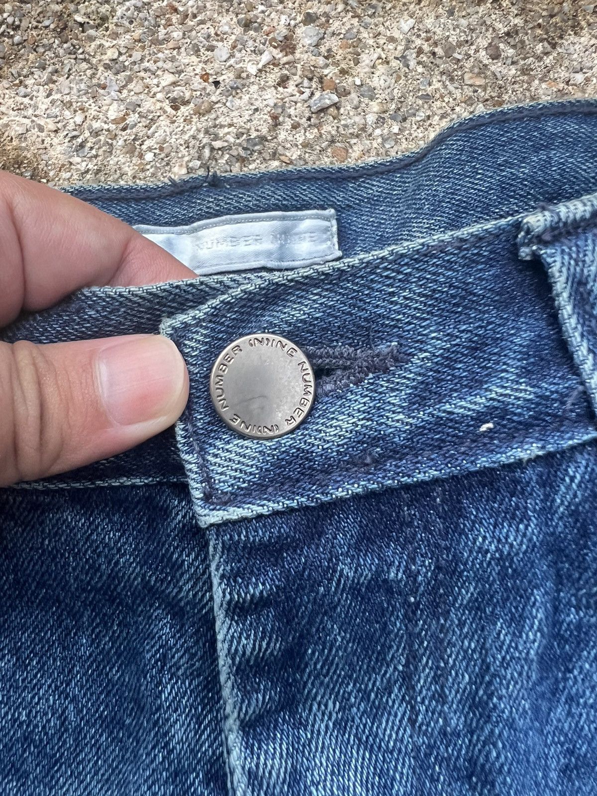 Number (N)ine Rare Number Nine Distressed Design Denim Size US 30 / EU 46 - 8 Thumbnail