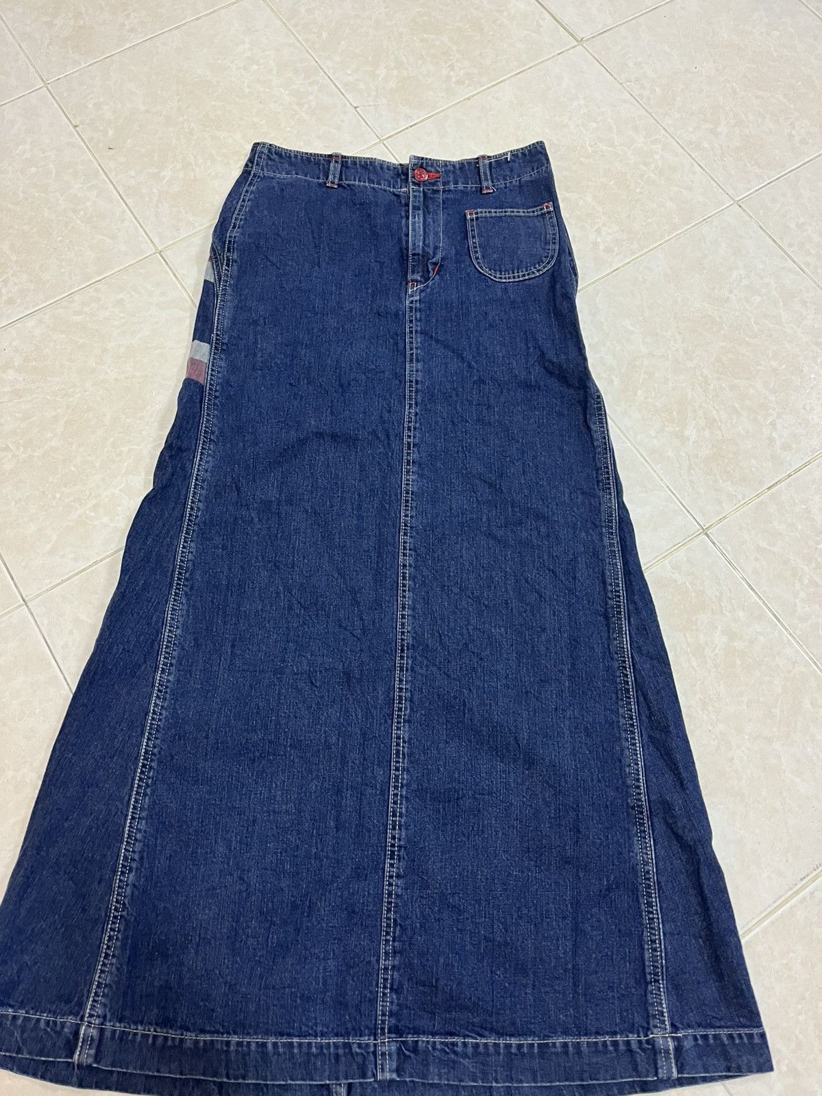 Hysteric Glamour Super Rare Vintage Hysteric Glamour Maxi Jeans Skirt Size 28" / US 6 / IT 42 - 2 Thumbnail