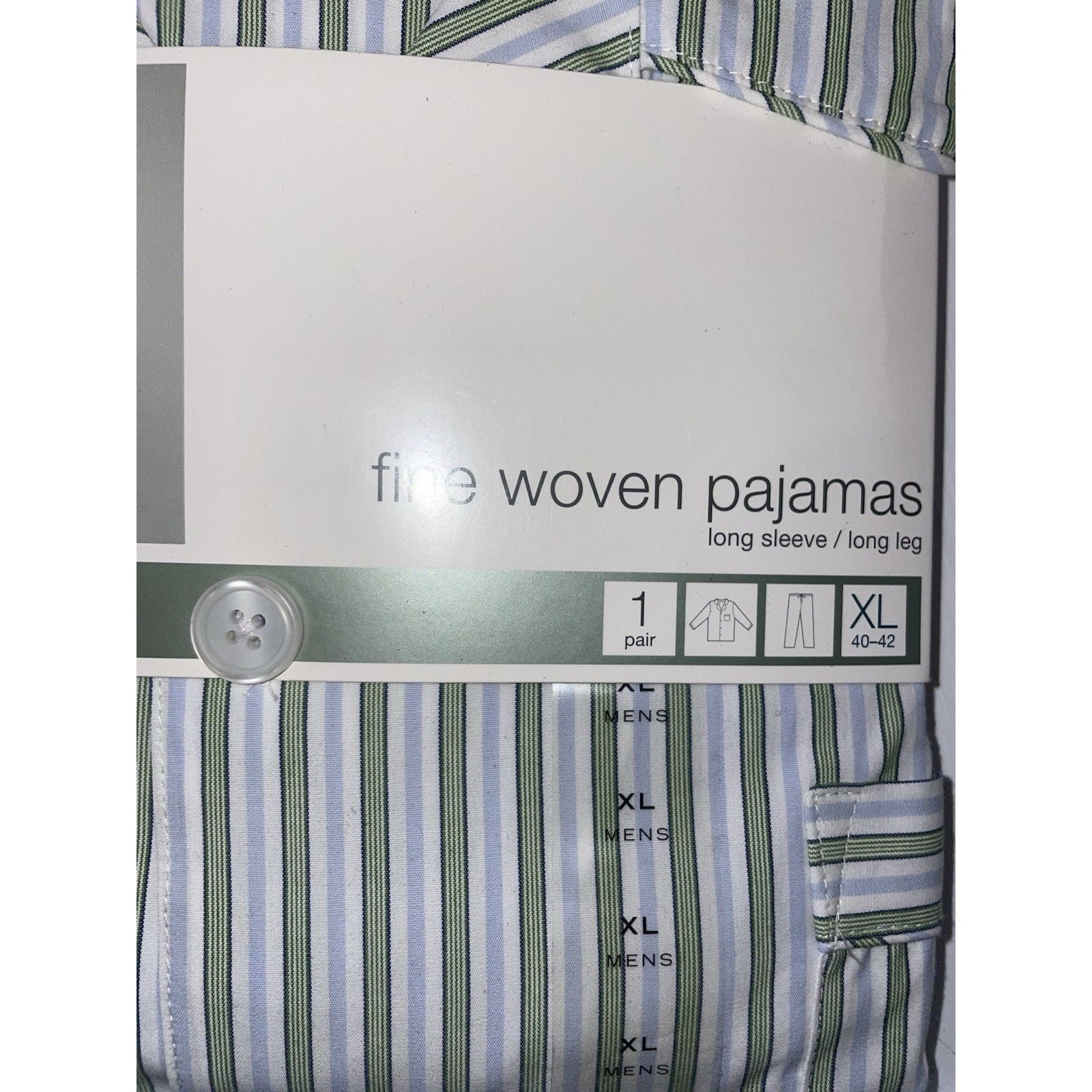 Merona Merona men's XL fine woven, long sleeve/long leg pajama set Size US XL / EU 56 / 4 - 2 Thumbnail