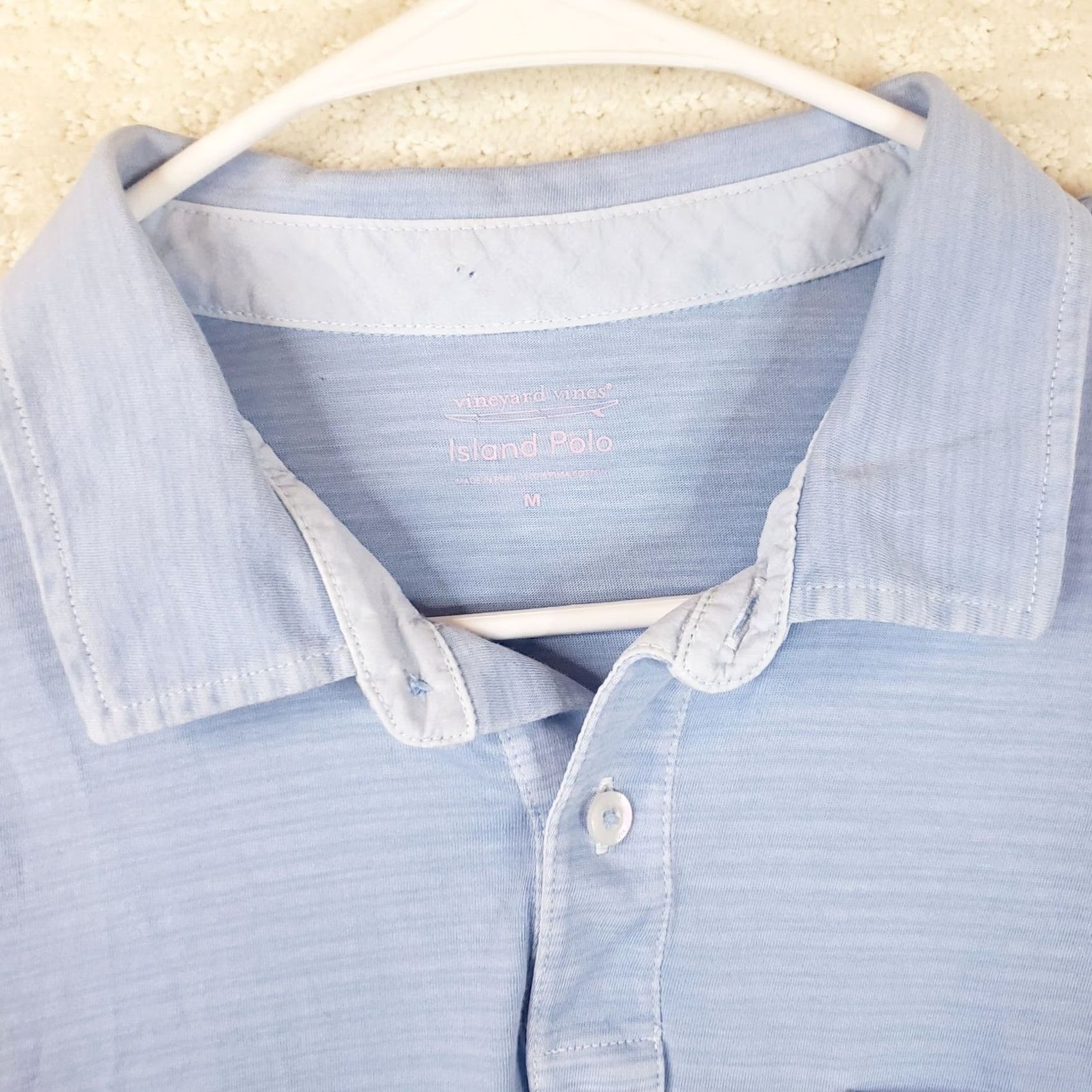 Vineyard Vines Vineyard Vines Island Polo Shirt Mens M Blue Solid Polo Short Sleeve Preppy Logo Embroidered Golf Stretch Modern Classic Mens Size US M / EU 48-50 / 2 - 4 Thumbnail