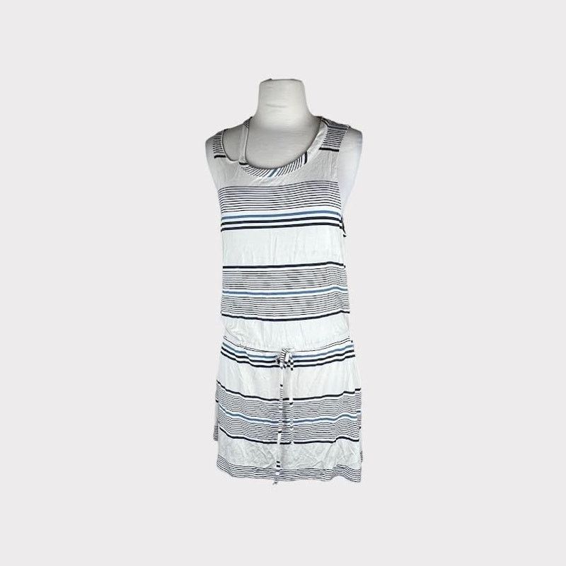 Chaser Brand Chaser | Striped Causal Drawstring Mini Dress | Medium NWT Size M / US 6-8 / IT 42-44 - 1 Thumbnail