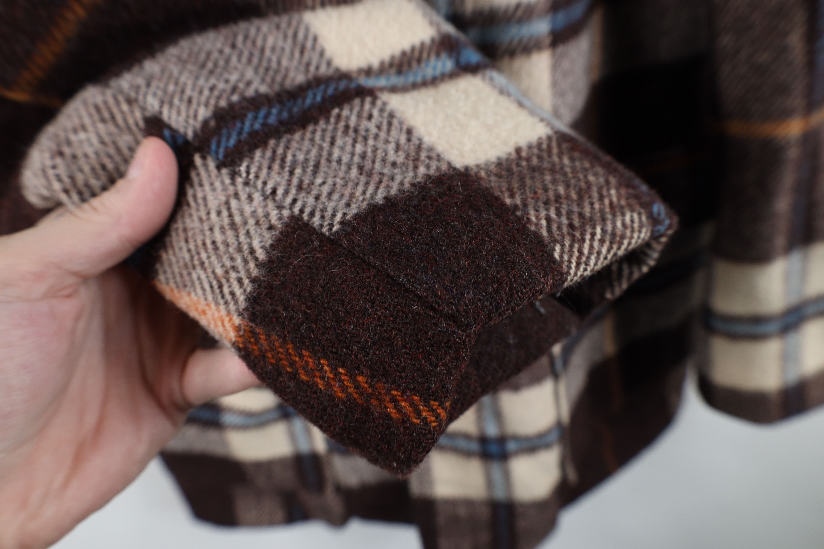 Vintage Vintage 60s 70s Streetwear Wool Button Jacket Plaid USA Size US L / EU 52-54 / 3 - 6 Thumbnail