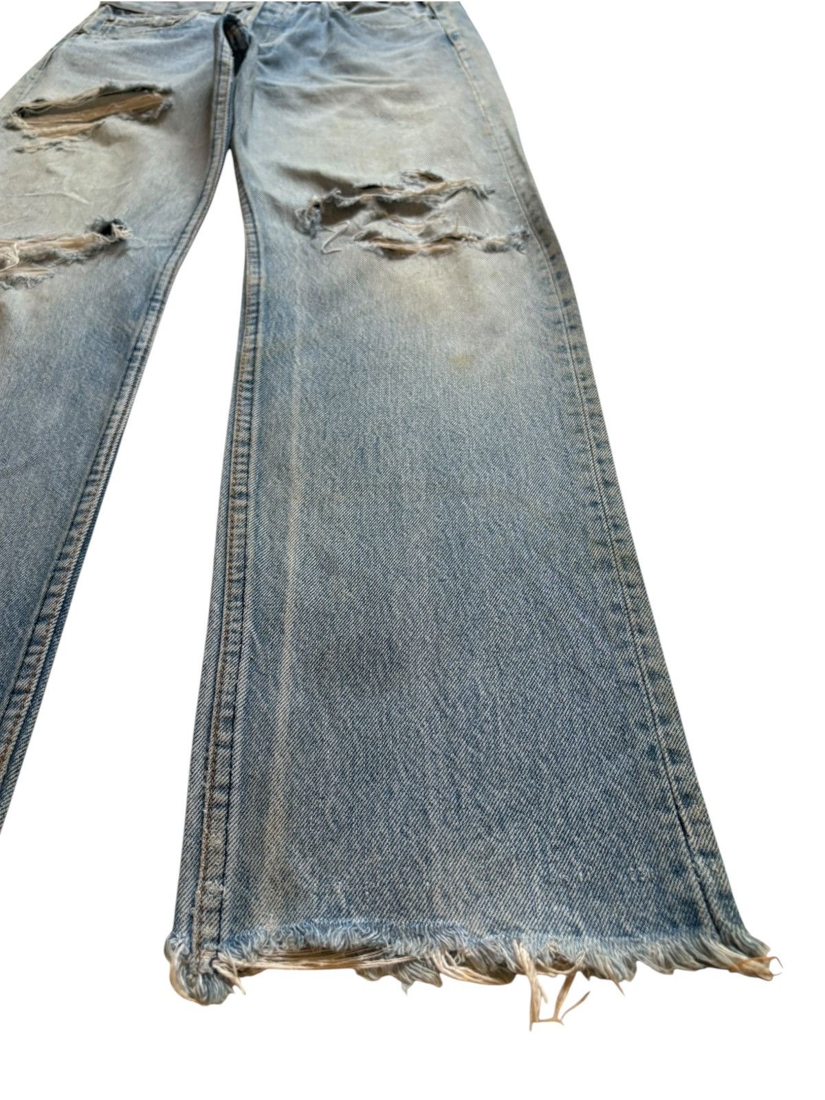 Levi's Vintage 70s Levis 501 Mud Wash Distressed Jeans Size US 28 / EU 44 - 7 Thumbnail