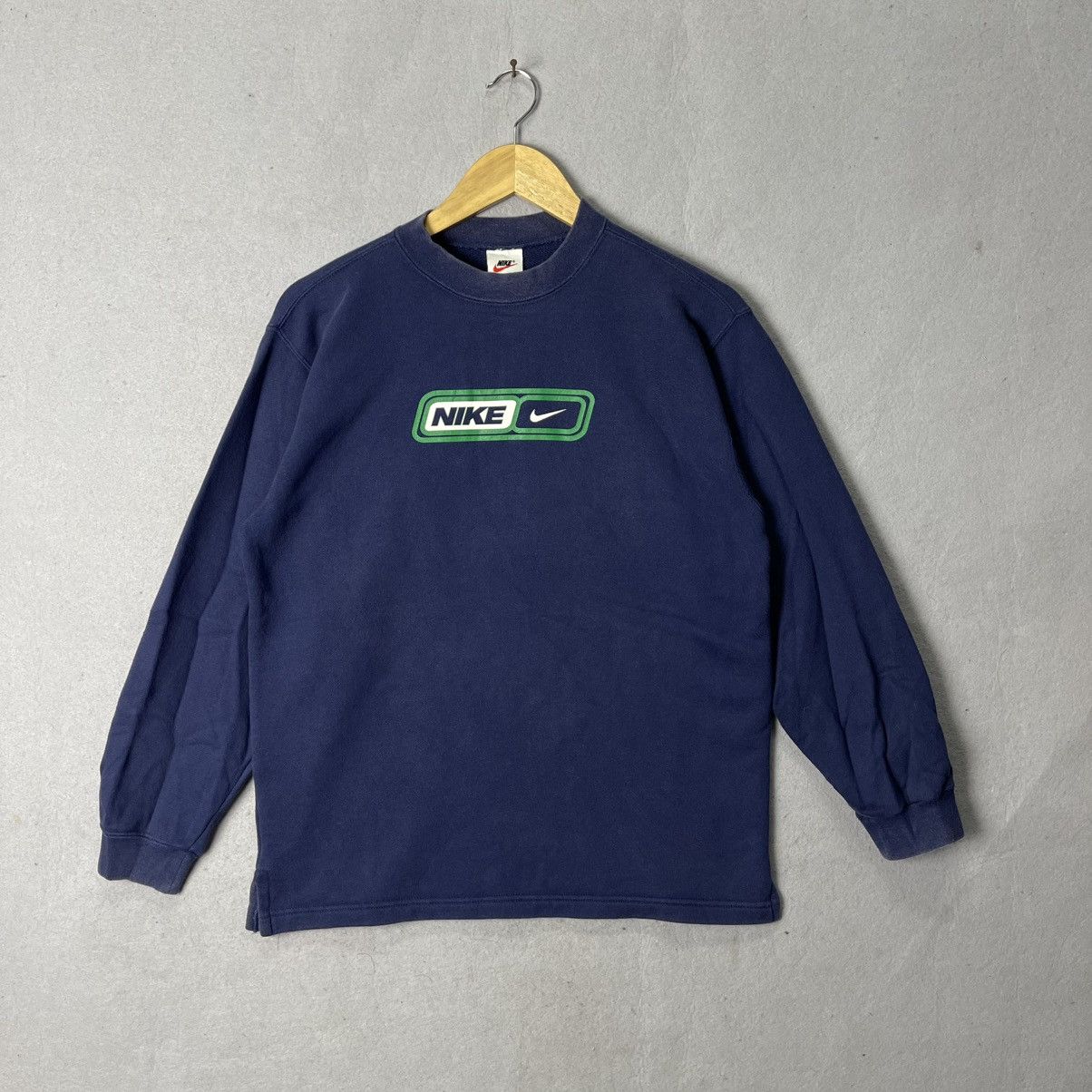 Nike Vintage 2000s Nike “Just Do It” Double Logo Sweatshirt Size US M / EU 48-50 / 2 - 1 Thumbnail