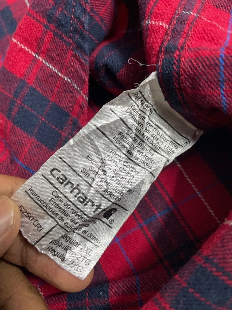 Carhartt Carhartt flanel shirt Size US XXL / EU 58 / 5 - 9 Thumbnail