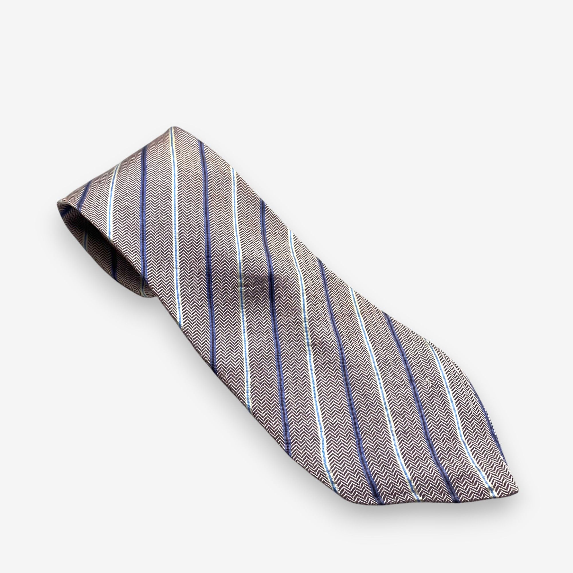 Celine Vintage Celine SILK Necktie Cravate Pure Silk Neck Tie Size ONE SIZE - 1 Thumbnail