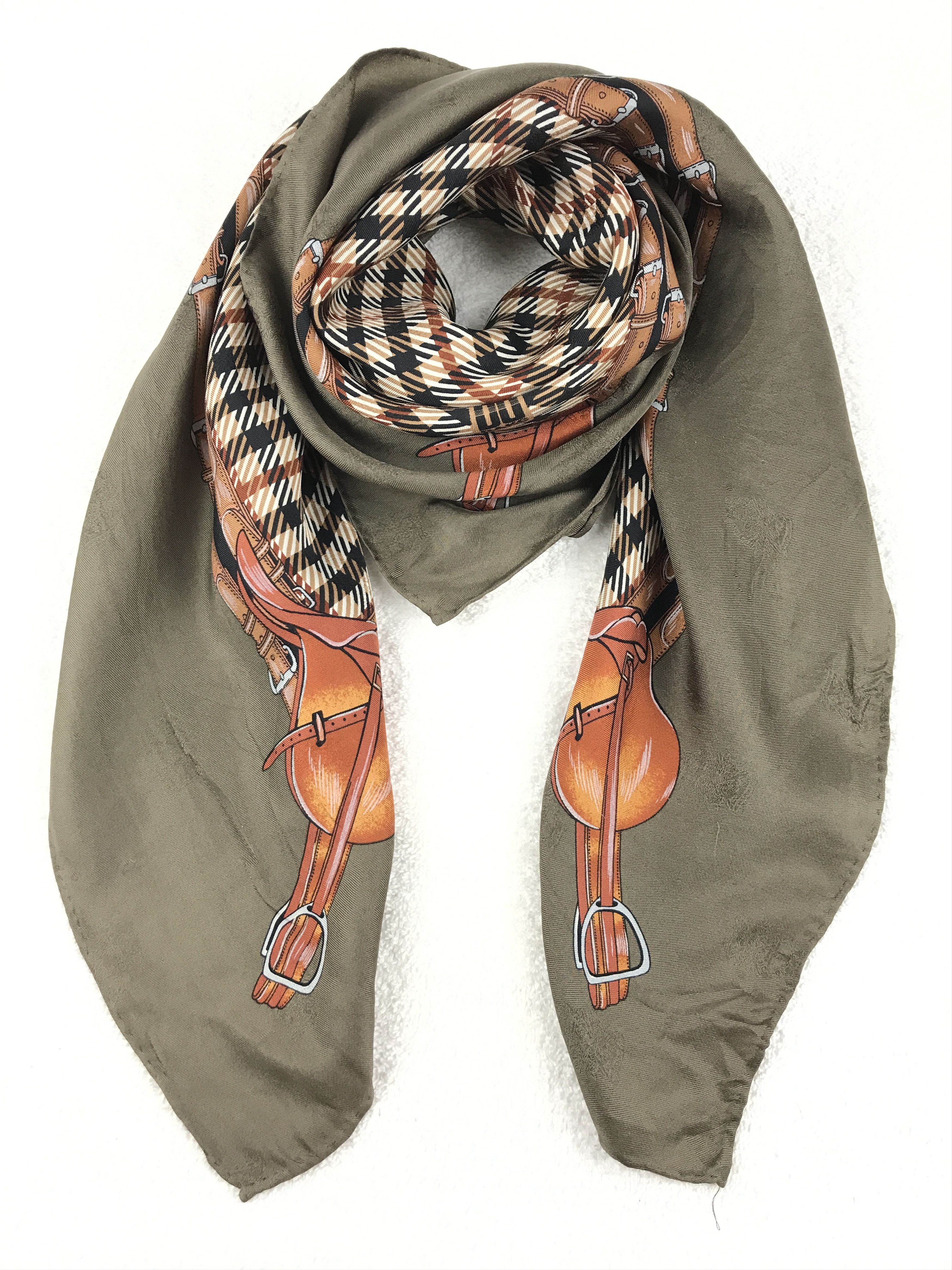 DAKS × Designer × Vintage Vintage Daks Silk Scarf Size ONE SIZE - 5 Thumbnail