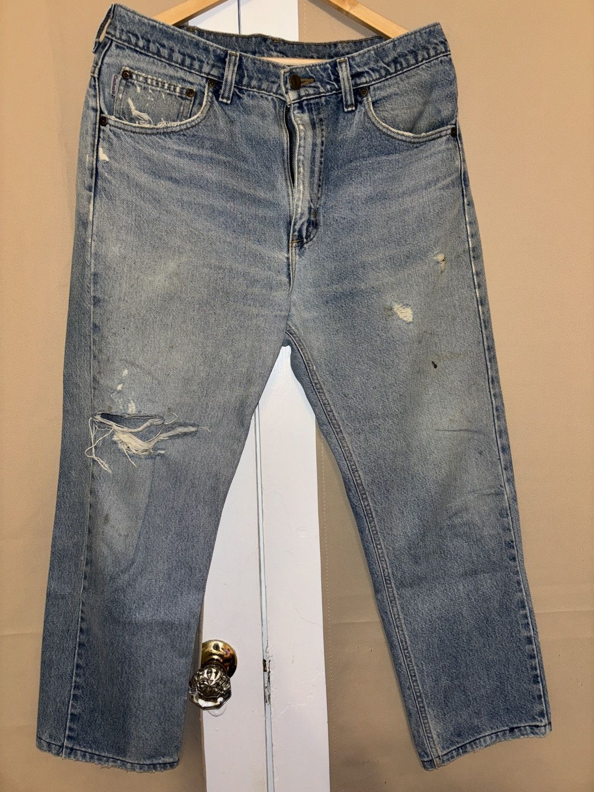 Carhartt × Vintage Vintage Distressed Baggy Carhartt Jeans Size US 32 / EU 48 - 3 Thumbnail