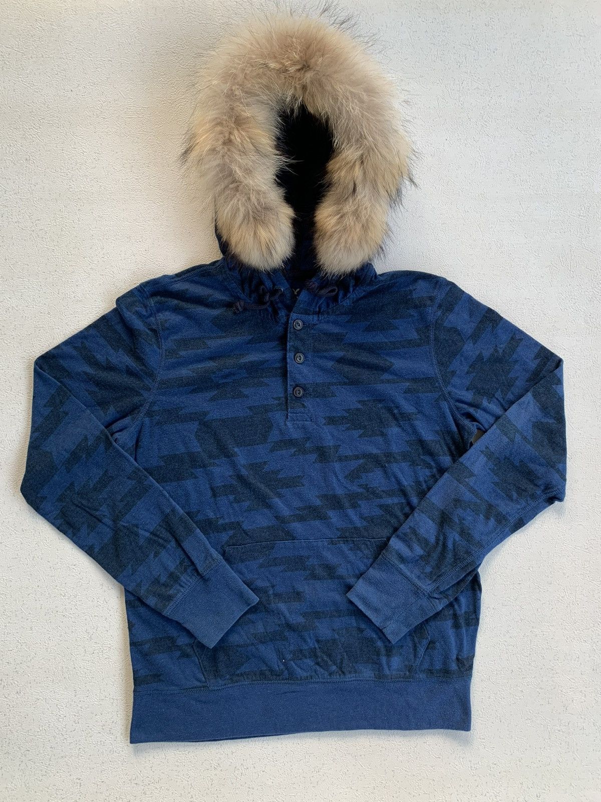 Japanese Brand American Eagle Fur Hoodie Ifsixwasnine lgb style Size US S / EU 44-46 / 1 - 3 Thumbnail