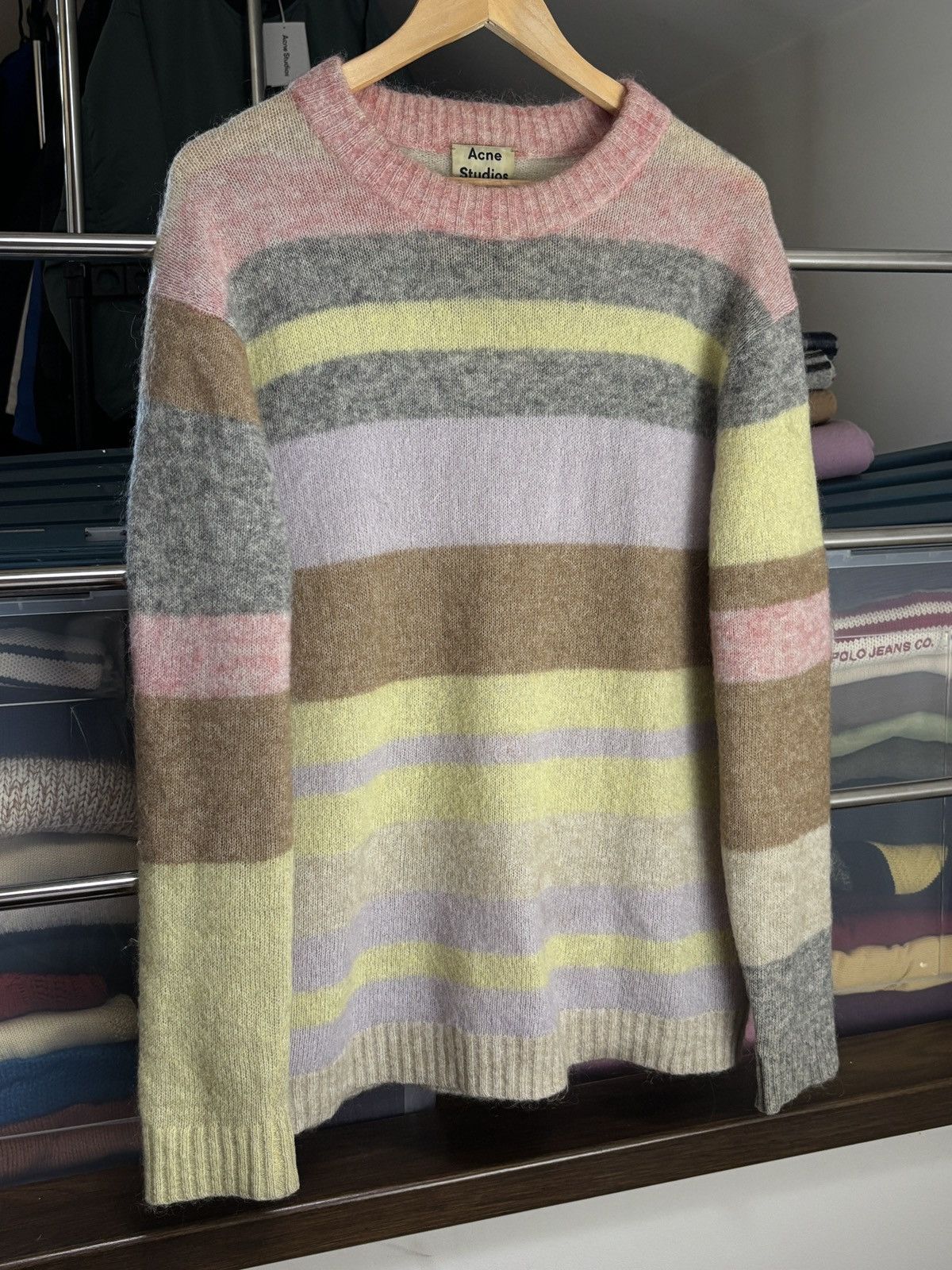 Acne Studios Acne Studios Mohair Striped Vintage Rainbow Sweater Size US XS / EU 42 / 0 - 2 Thumbnail