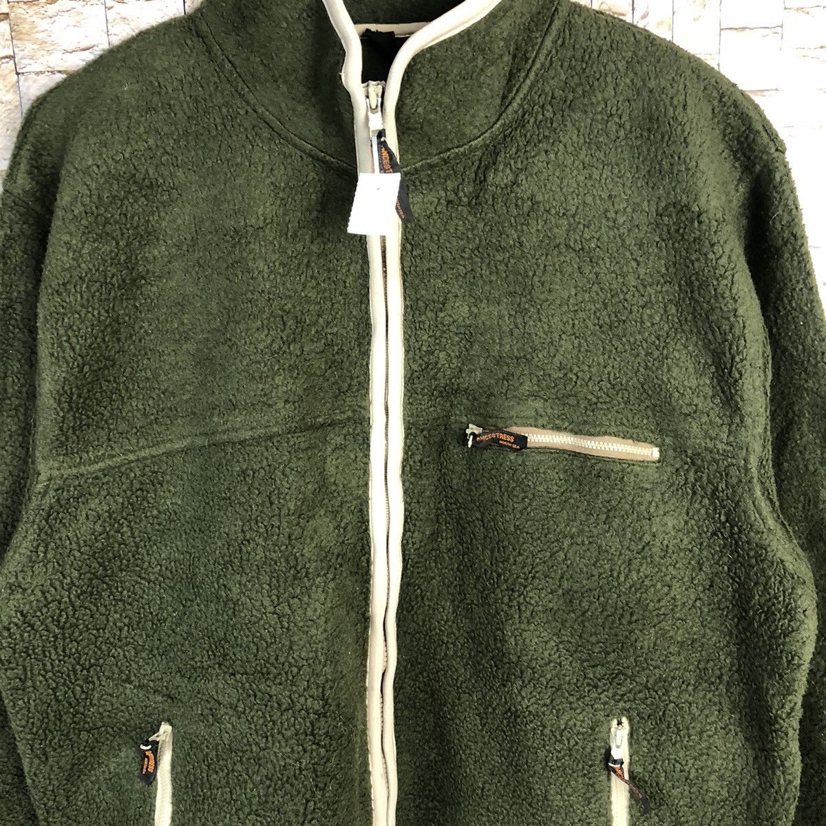 Japanese Brand Ancestress Green Jacket sweater #A308 Size US L / EU 52-54 / 3 - 5 Thumbnail