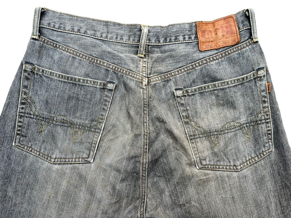Edwin Vintage Edwin 505zx Selvedge Distressed Denim Jeans 36x31 Size US 36 / EU 52 - 8 Thumbnail