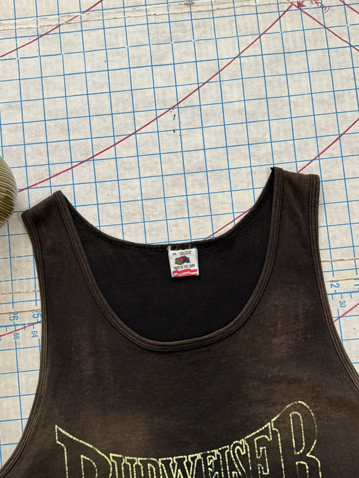 Budweiser × Vintage Vintage Faded black Budweiser Tank Top Fits XL FOTL Tag Size US XL / EU 56 / 4 - 4 Thumbnail