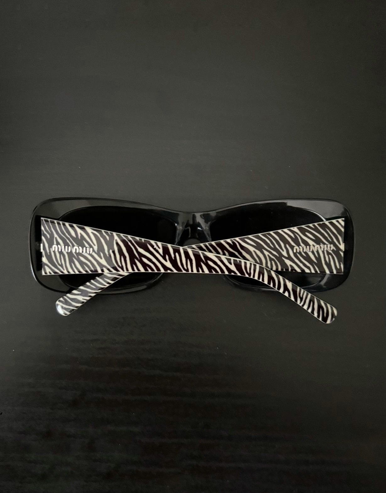 Miu Miu MIU MIU Zebra Square Logo Sunglasses SMU16F prada runway Size ONE SIZE - 2 Thumbnail