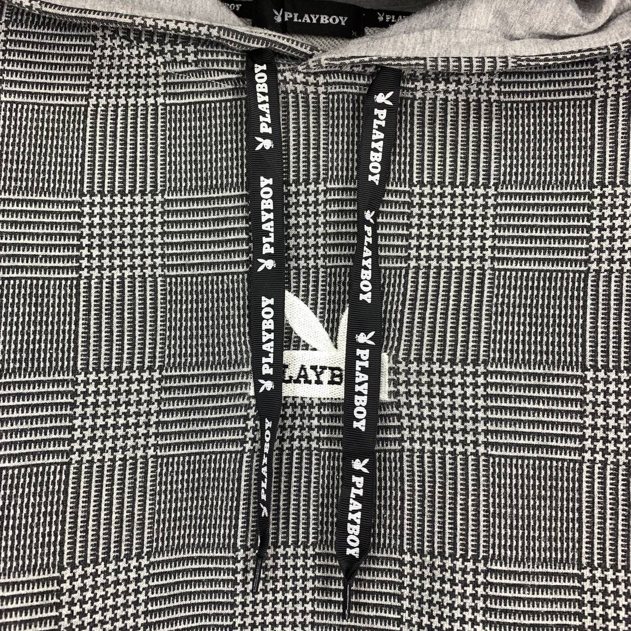 Playboy PLAYBOY Checked Hoodie Pullover #2451/AJ Size US M / EU 48-50 / 2 - 2 Thumbnail