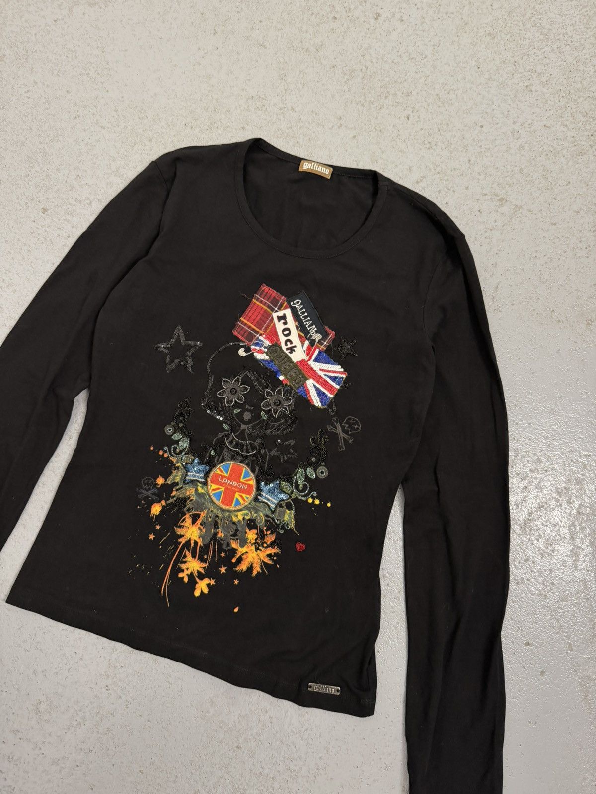 John Galliano Vintage 00s John Galliano Rock Punk UK Longsleeve Size M / US 6-8 / IT 42-44 - 2 Thumbnail