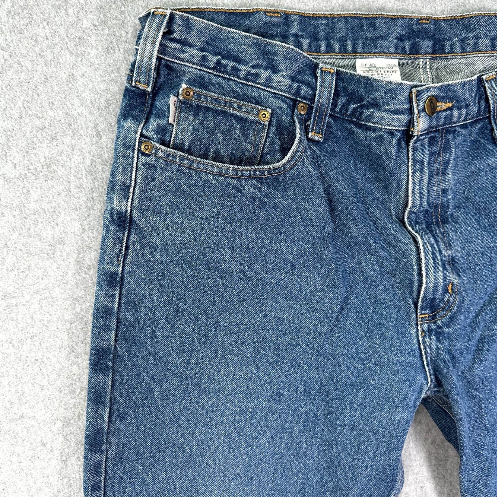 Carhartt Carhartt Jeans Blue 40X30 Straight Denim 5-Pocket Traditional Fit Men’s Jeans Size US 40 / EU 56 - 4 Thumbnail