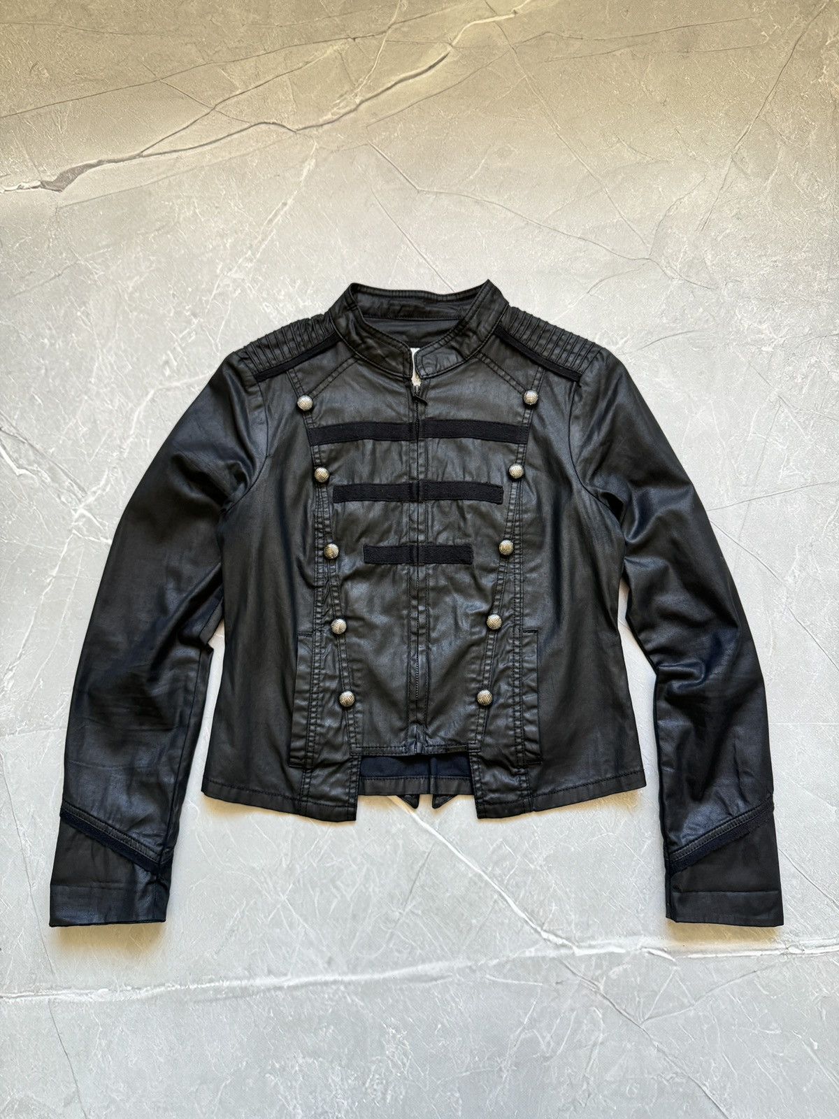 Hysteric Glamour 00s Military Napoleon Denim Cropped Jacket PPFM 