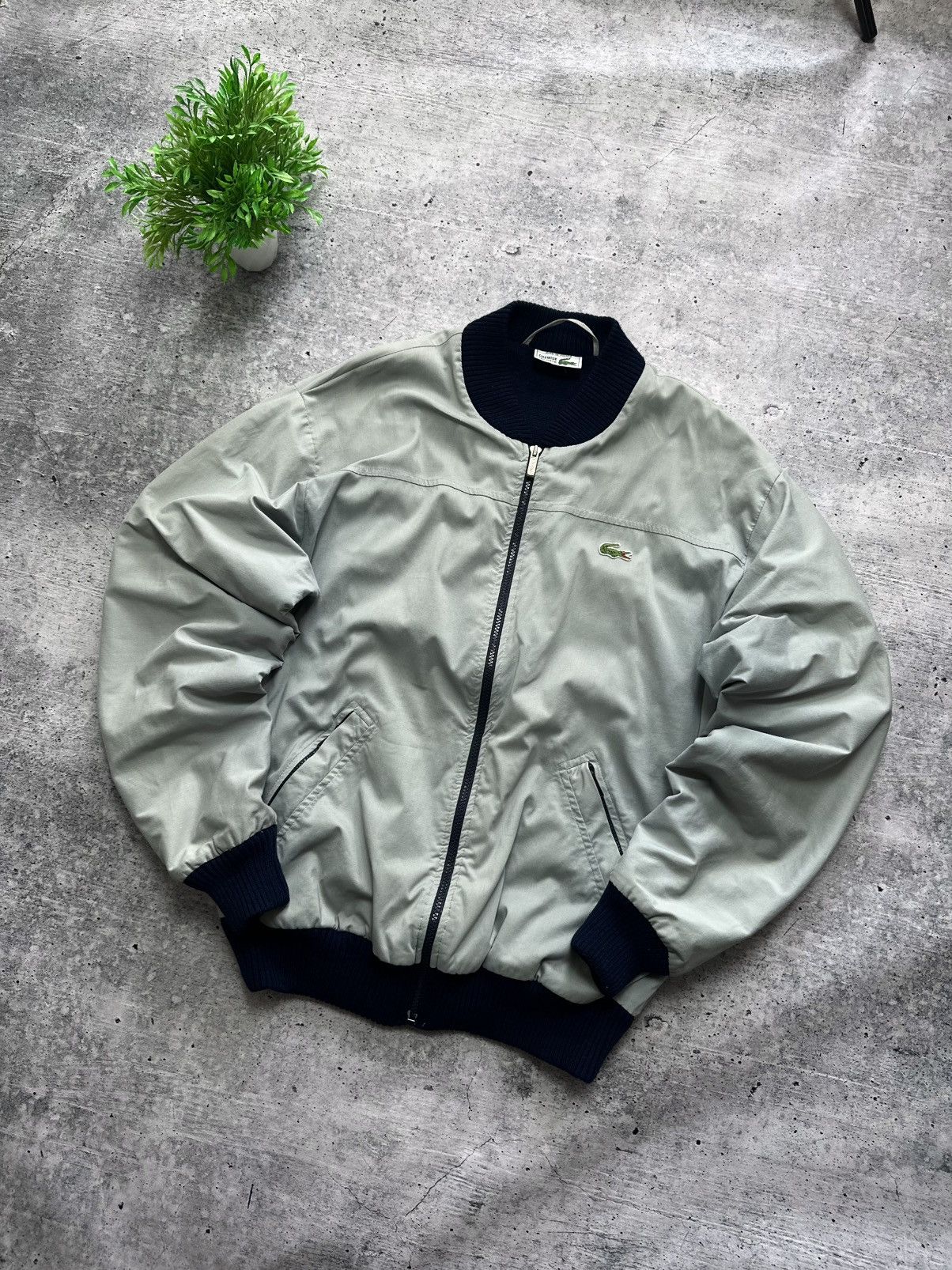 Lacoste Vintage 90s Lacoste Chesime Y2K Varsity Bomber Wool Jacket Size US XL / EU 56 / 4 - 2 Thumbnail