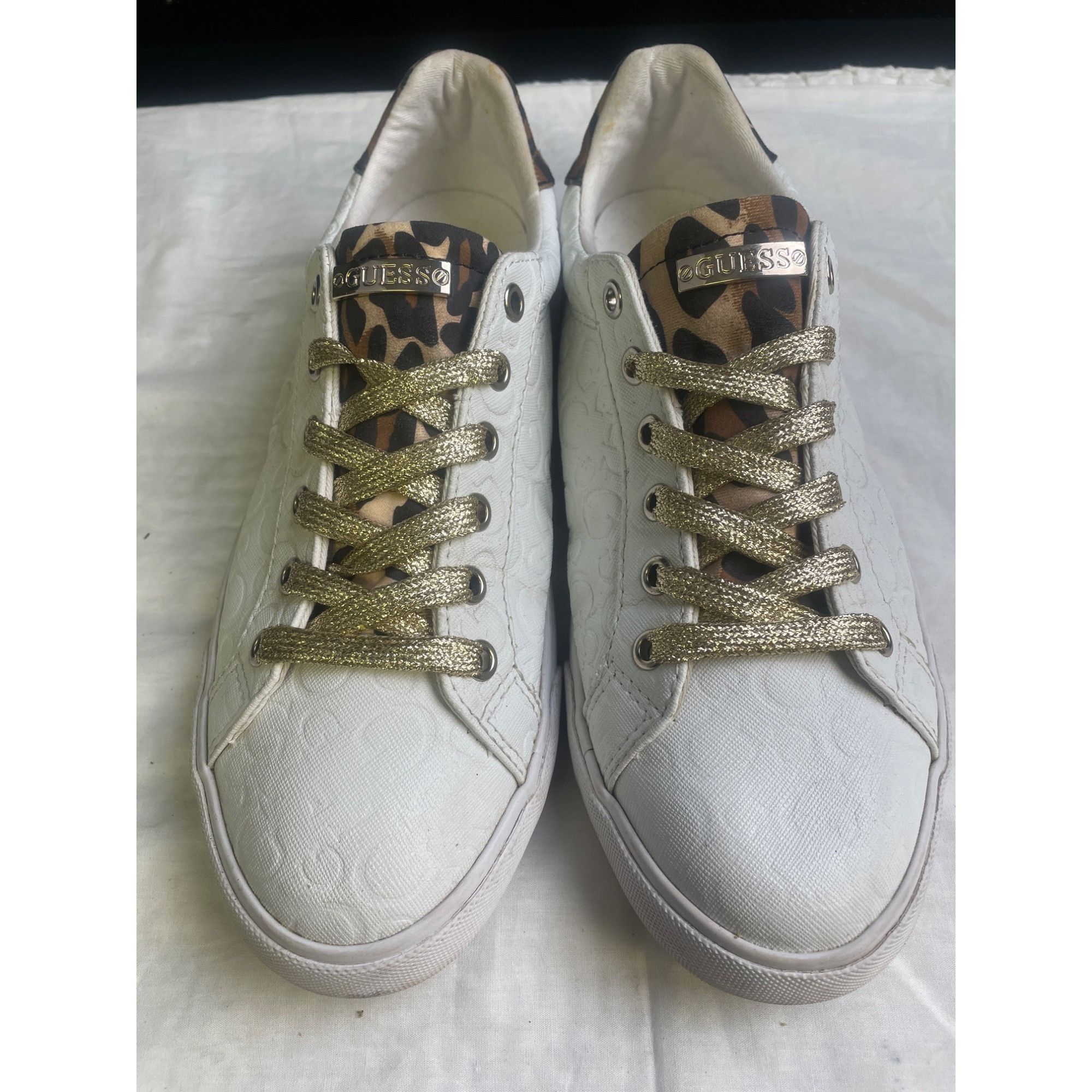 guess leopard sneakers