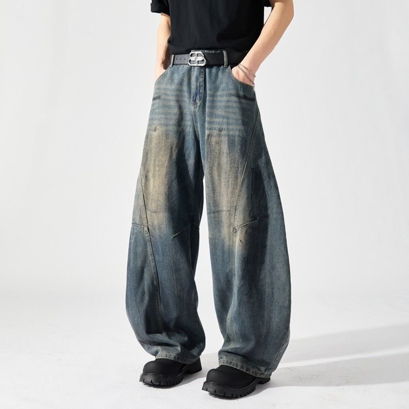 Japanese Brand × Vintage Vintage washed loose wide leg jeans for men Size US 32 / EU 48 - 2 Thumbnail