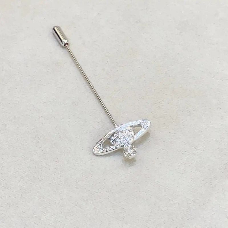 Vivienne Westwood Vivienne Westwood Silver Leather Brooch 0089 Size ONE SIZE - 1 Thumbnail