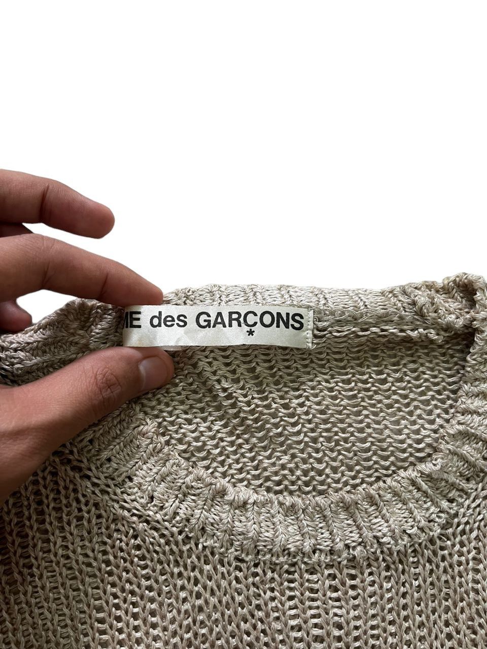 Comme des Garcons 1990 Comme Des Garçons Silk/ Linen Mesh Knit Sweater Size US M / EU 48-50 / 2 - 5 Thumbnail