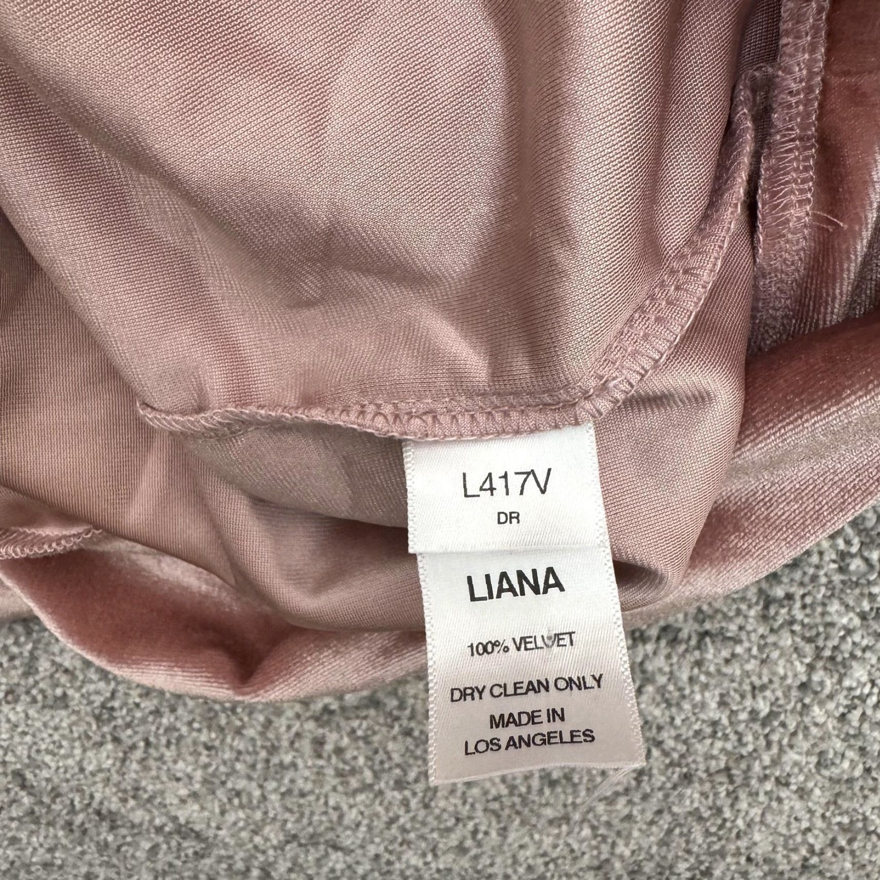 Vintage Liana Hoodie Womens Large Pink Velvet Pullover Kangaroo Pocket Striped Sleeves Size L / US 10 / IT 46 - 7 Thumbnail