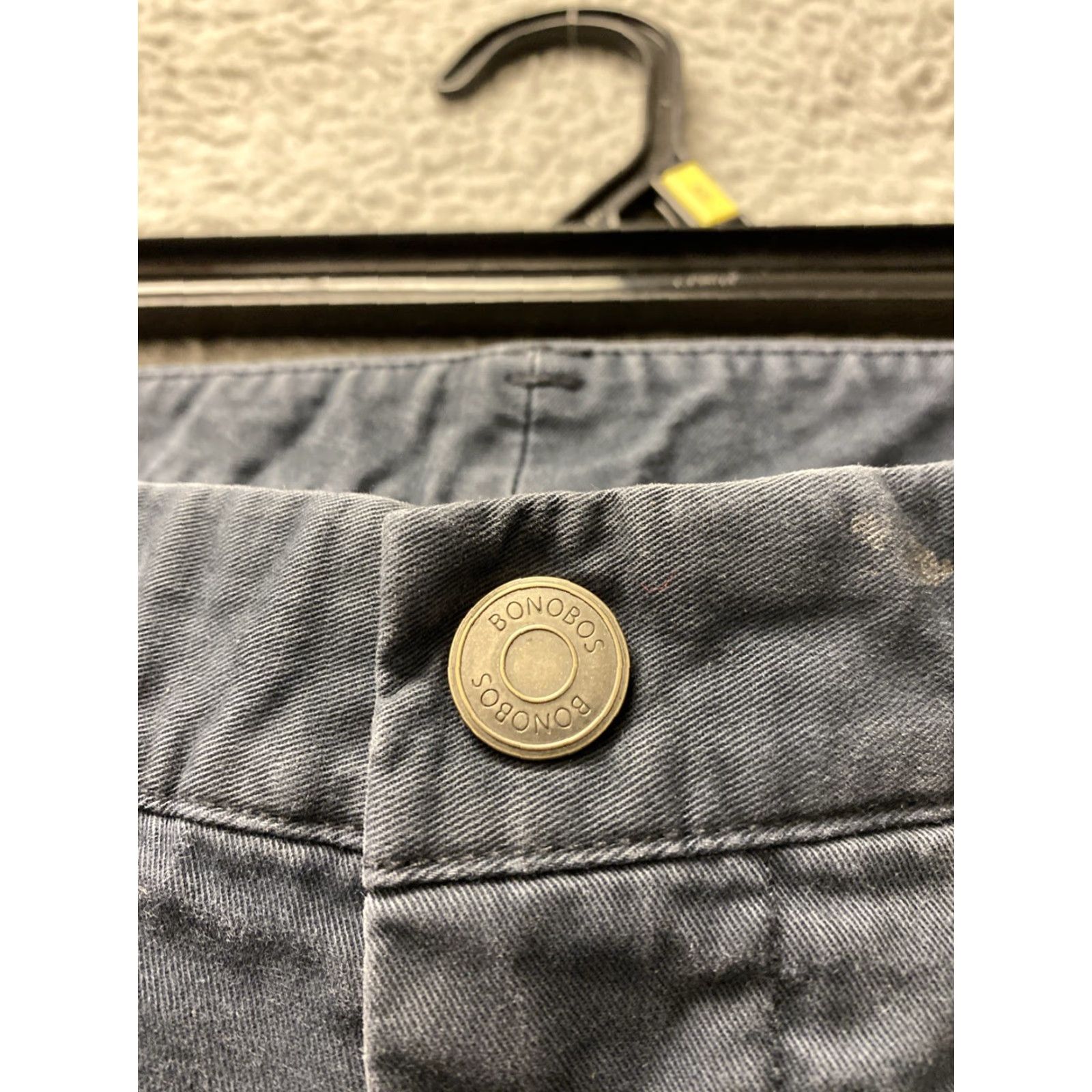 Bonobos BONOBOS Chino Pants Mens 30x28 Dark Gray Slim Tapered Flat Front Zip Pockets Regular Rise 30in Inseam 28in Gray 160-8 Size US 30 / EU 46 - 2 Thumbnail