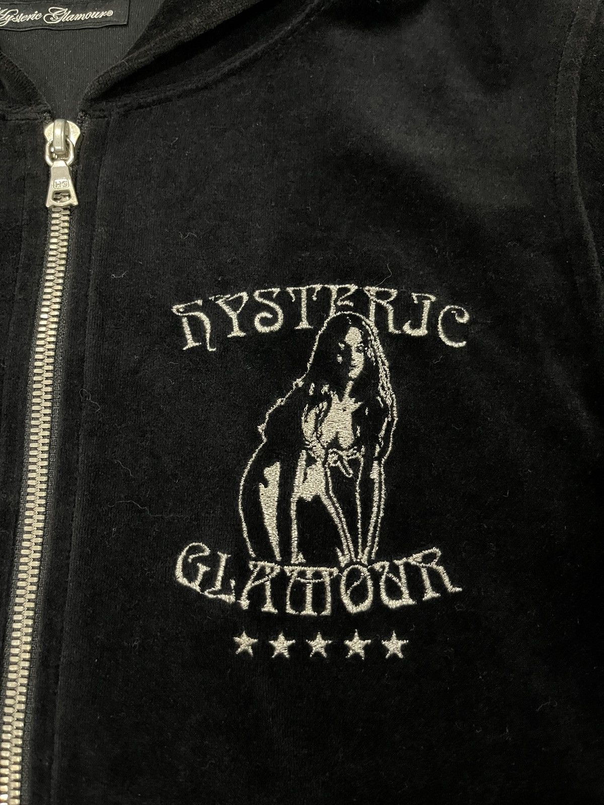 Hysteric Glamour 📌Binding Offer📌 HYSTERIC GLAMOUR VELVET HOODIE JACKET Size XS / US 0-2 / IT 36-38 - 8 Thumbnail