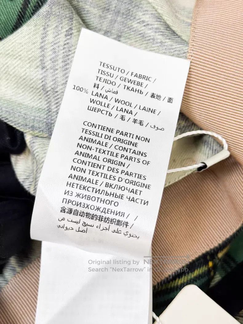 Gucci Gucci Retro green plaid old flower full print irregular pl Size 27" / US 4 / IT 40 - 5 Thumbnail