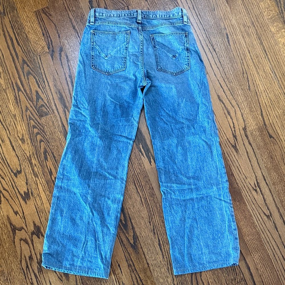Hudson Hudson Jeans Women's High Rise Wide Leg Distressed Blue Cas Size 27" / US 4 / IT 40 - 5 Thumbnail