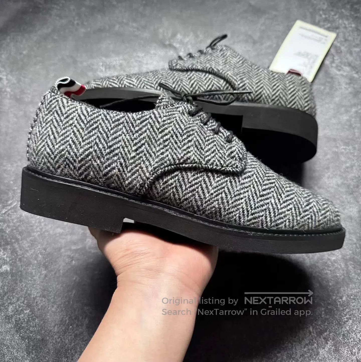 Thom Browne Thom Browne Thom Browne Herringbone Wool Leather Shoes| Size US 9 / EU 42 - 2 Thumbnail