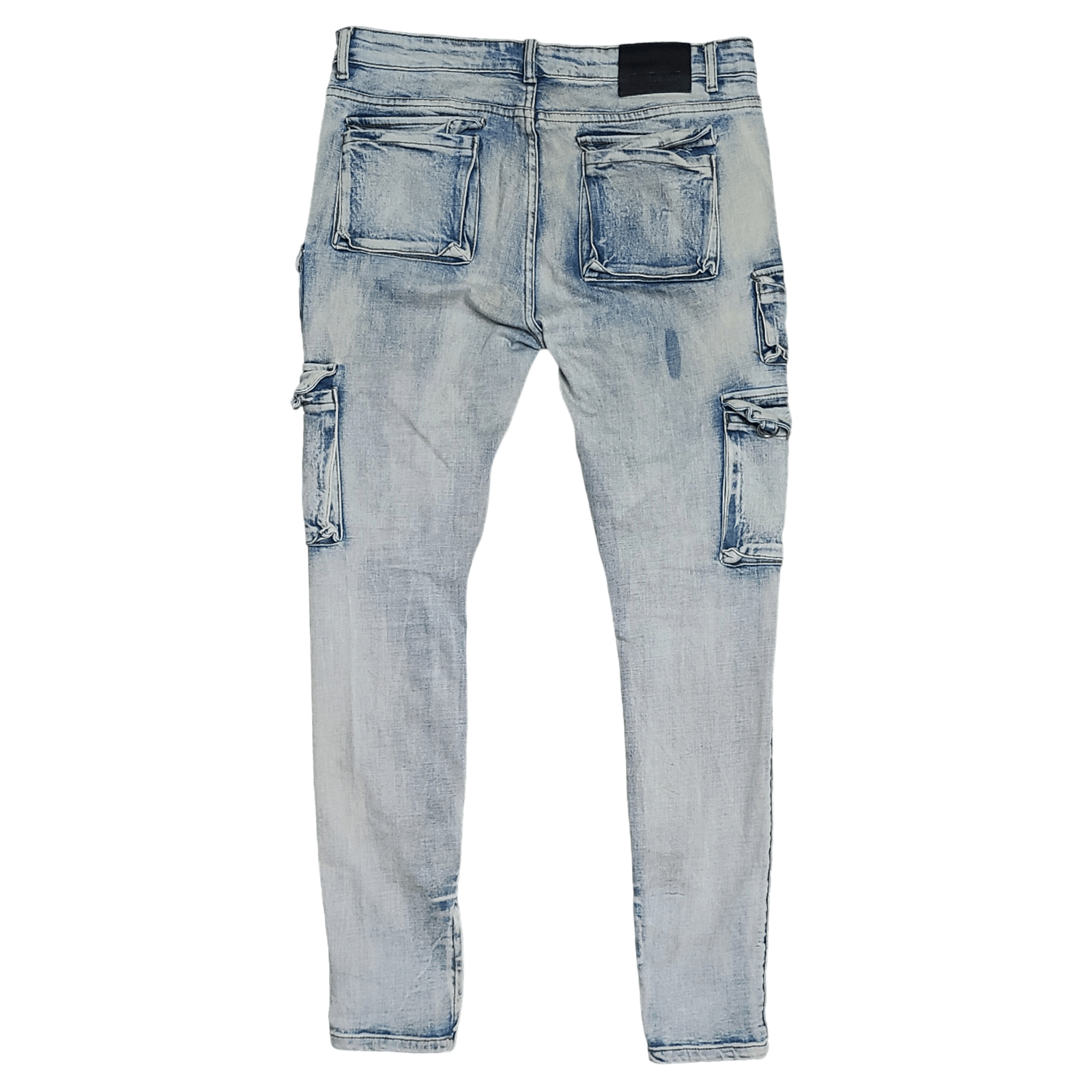 Other Trinity Kays Kulture Washed Denim Cargo Jeans - Size: XL Size US 36 / EU 52 - 3 Thumbnail