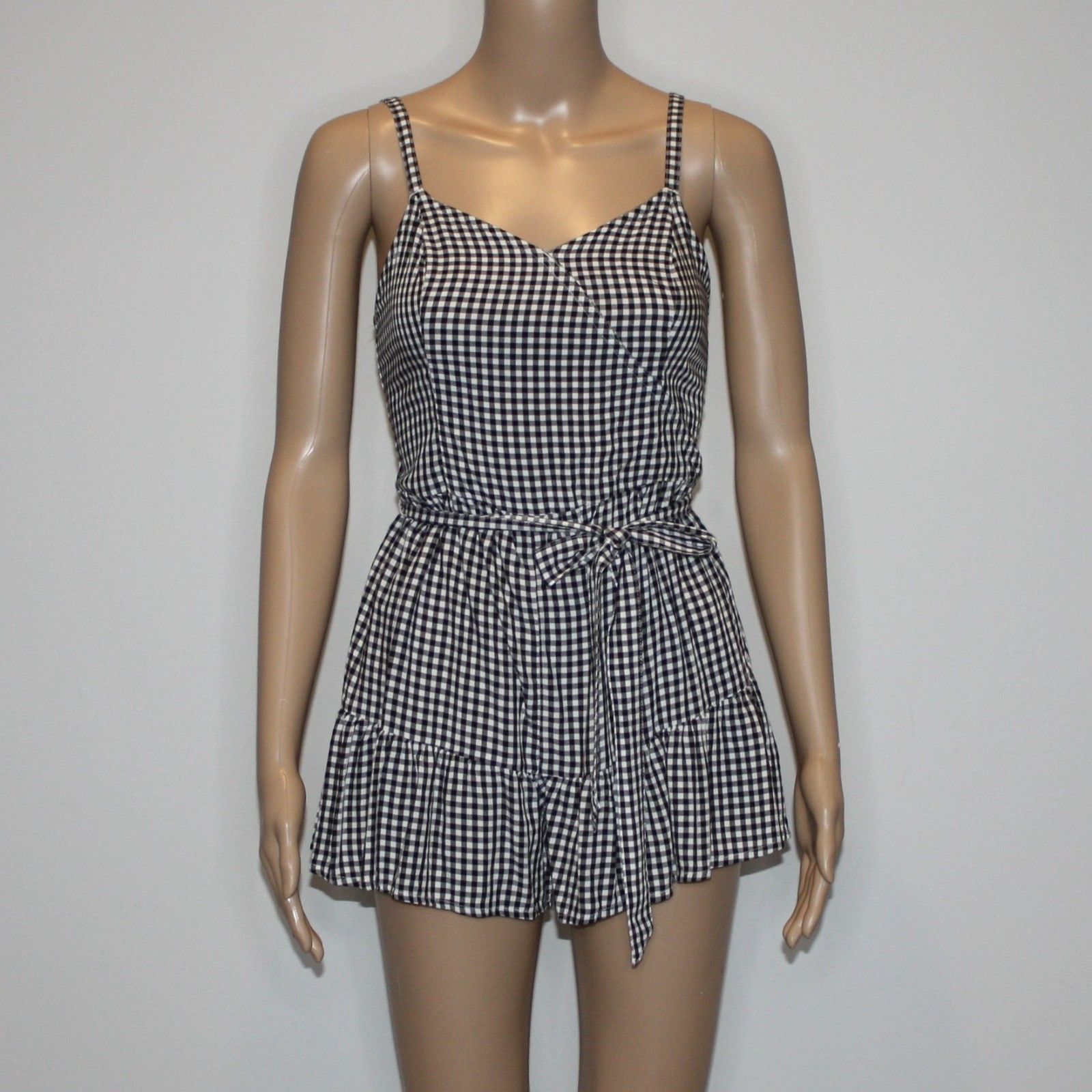 Hollister Hollister Romper in Black & White Check Print and size XS Size 26" / US 2 / IT 38 - 5 Thumbnail