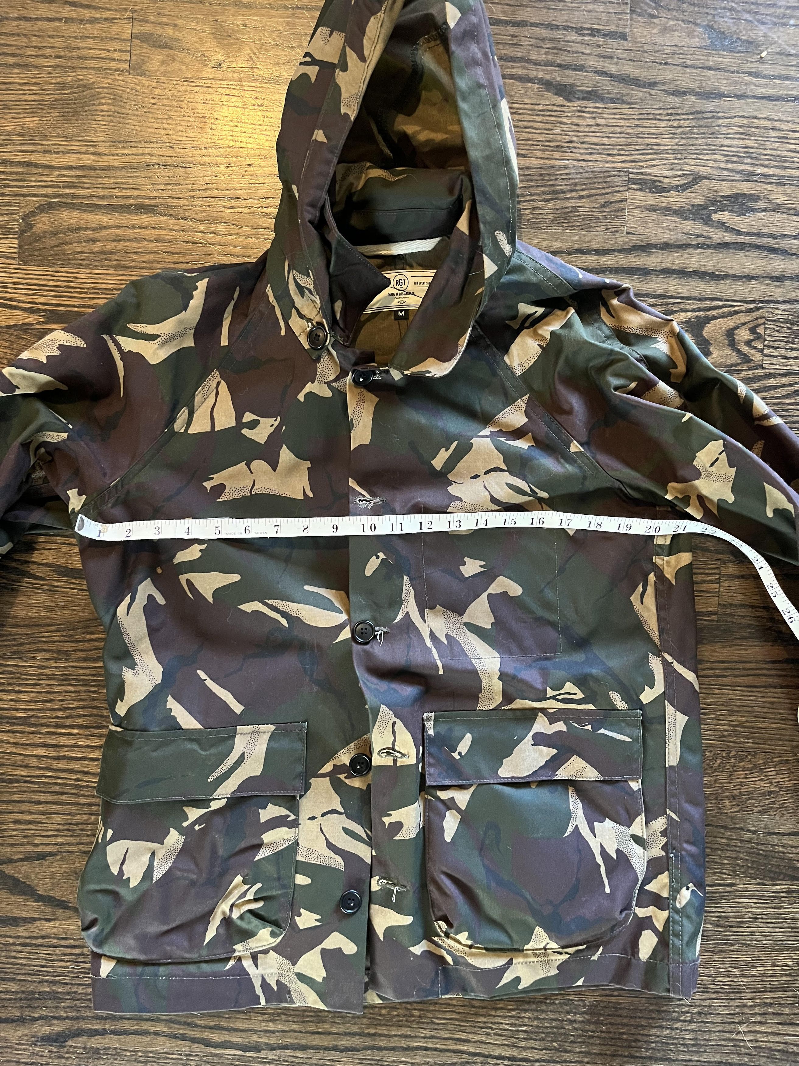 Rogue Territory RGT Field Jacket Waxed camo with detachable hood Size US M / EU 48-50 / 2 - 3 Thumbnail